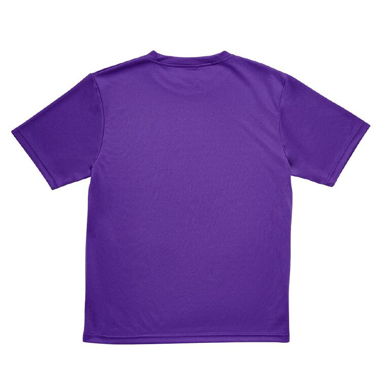 Schooltex Adults Plain Breezeway Tee, Purple Mid, hi-res