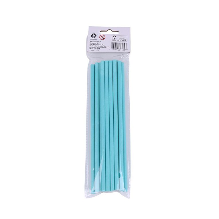 Party Inc Straw Blue 20 Pack, , hi-res