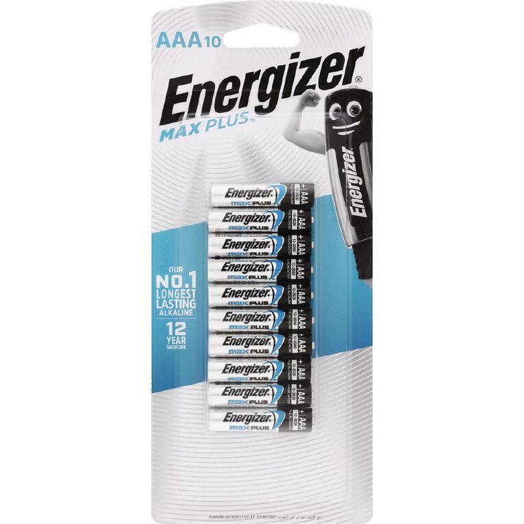 Energizer Max Plus Advanced Batteries AAA 10 Pack, , hi-res