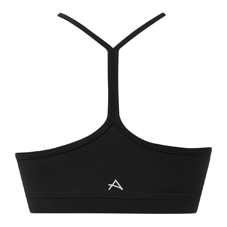 Active Intent Women's Thin Strap Crop Top, Black, hi-res