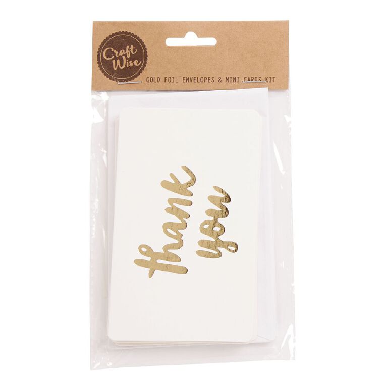 Uniti Cards & Envelopes Mini 6 Pack Gold Foil, , hi-res