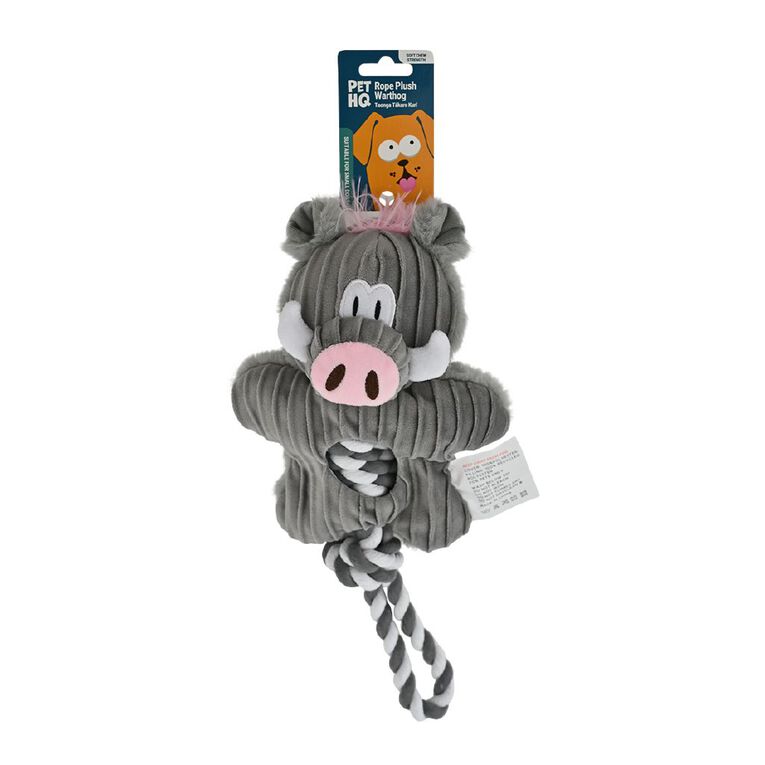 Pet HQ Rope Plush Warthog, , hi-res