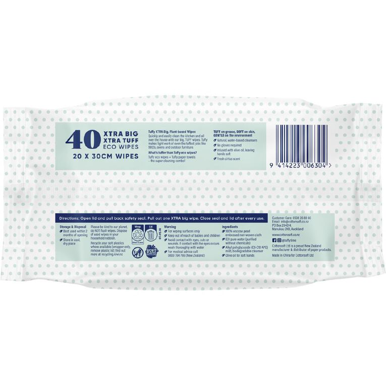 Tuffy Multipurpose Cleaning Wipes XL 40 Pack, , hi-res