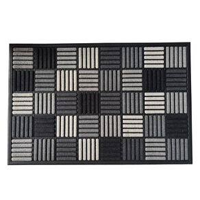 Living & Co Doormat Scraper Grid Grey 60cm x 90cm