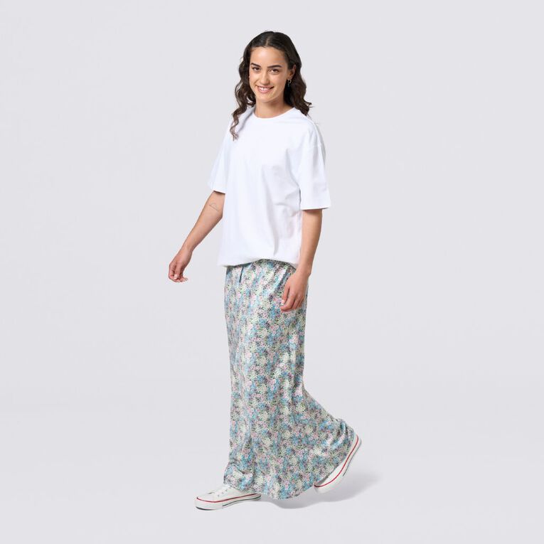 H&H Women's Amber Rixon Satin Bias Skirt, Multi-Coloured, hi-res