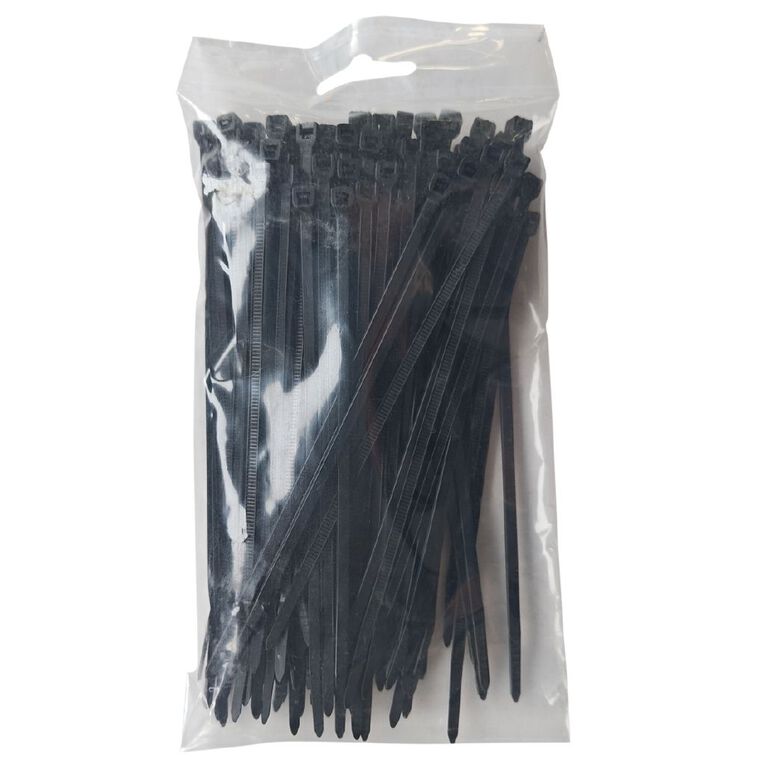 Mako Cable Tie 150 x 3.6mm Black, , hi-res