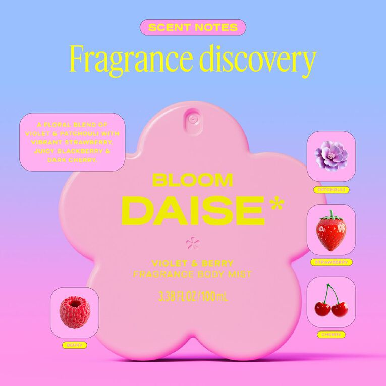 Daise Fragrance Body Mist Violet & Berry, , hi-res
