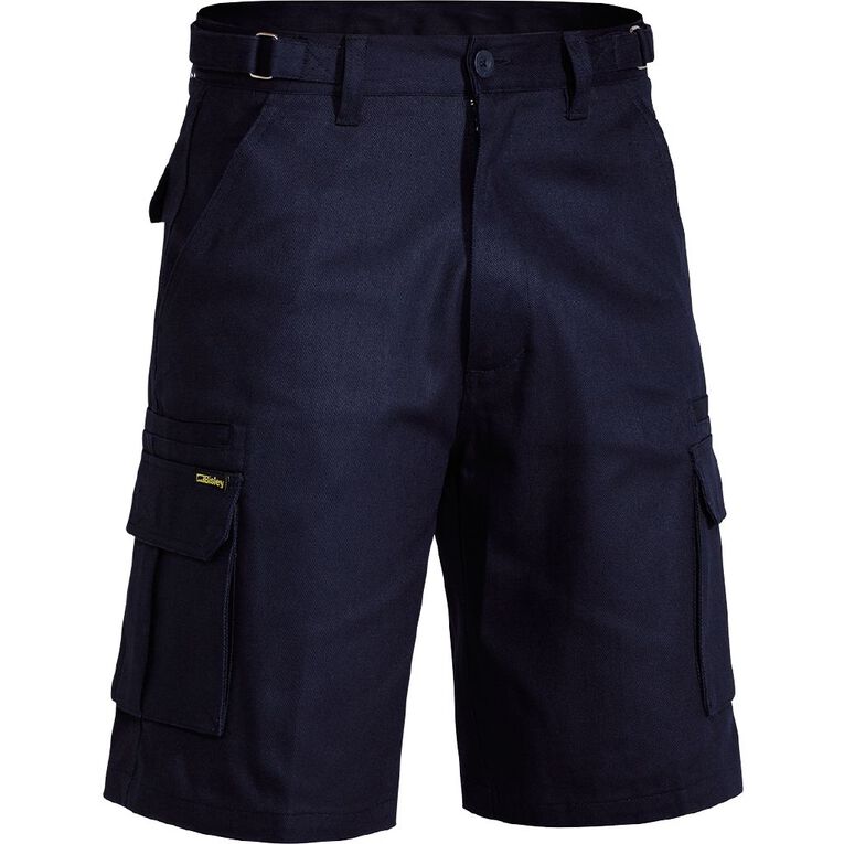 Bisley Workwear Cargo Shorts, Navy, hi-res