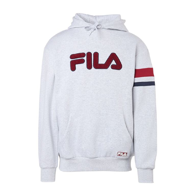 Fila Men's Stephan Hoodie, Grey Mid, hi-res