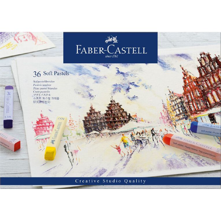 Faber-Castell Goldfaber Soft Pastels Box of 36, , hi-res