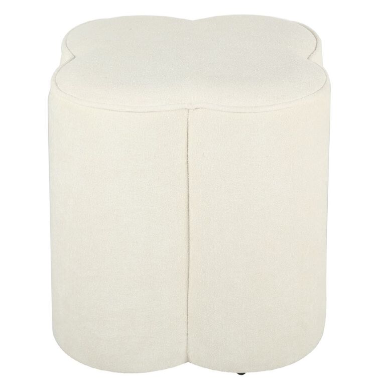 Living & Co Curved Ottoman with Piping, , hi-res