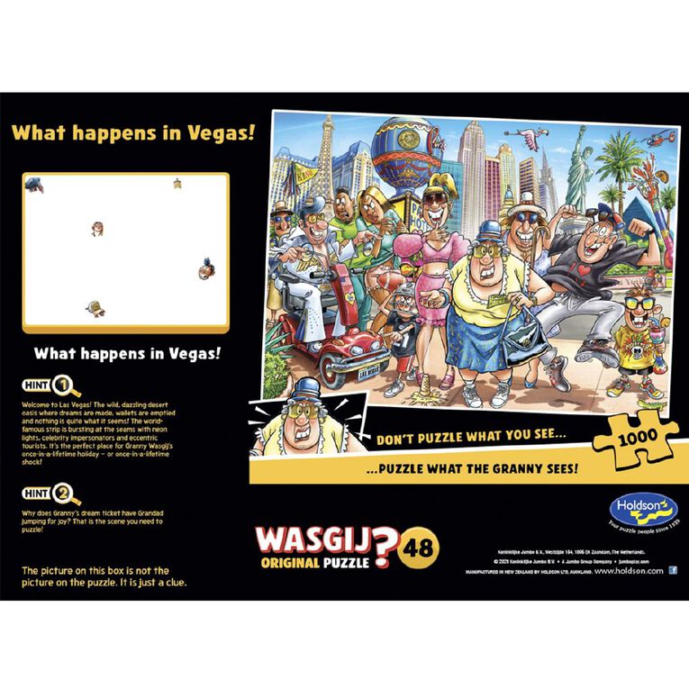WASGIJ Original 48 What Happens in Vegas 1000 Piece Puzzle, , hi-res