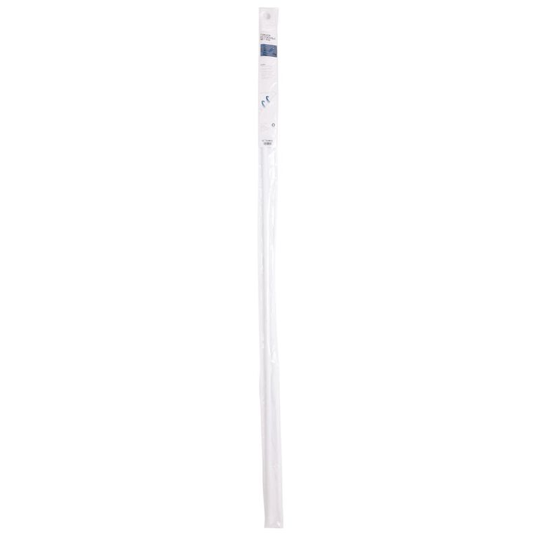 Living & Co Tension Rod 10mm-13mm Diameter White 100-150cm, White, hi-res