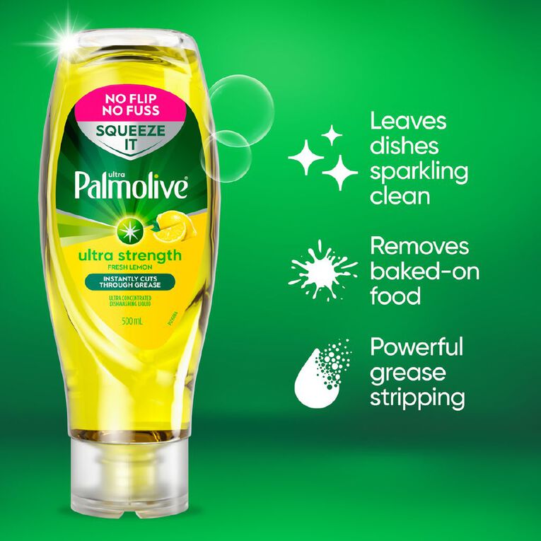 Palmolive Ultra Dishwashing Liquid Squeeze It Lemon 500ml, , hi-res