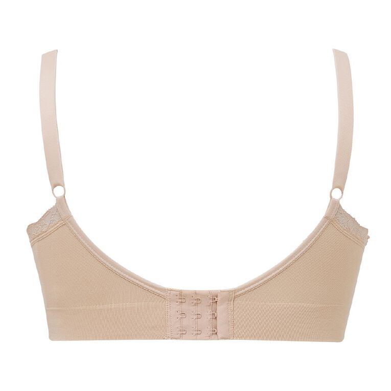 H&H Women's Seamfree Maternity Bra 2 Pack, Natural, hi-res