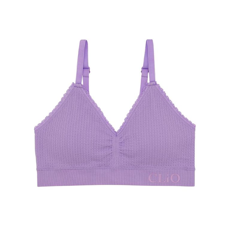 Clio Teen Seamfree Padded Bralette, Purple, hi-res