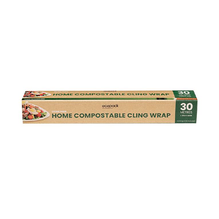Ecopack Home Compostable Cling Wrap 30m, , hi-res