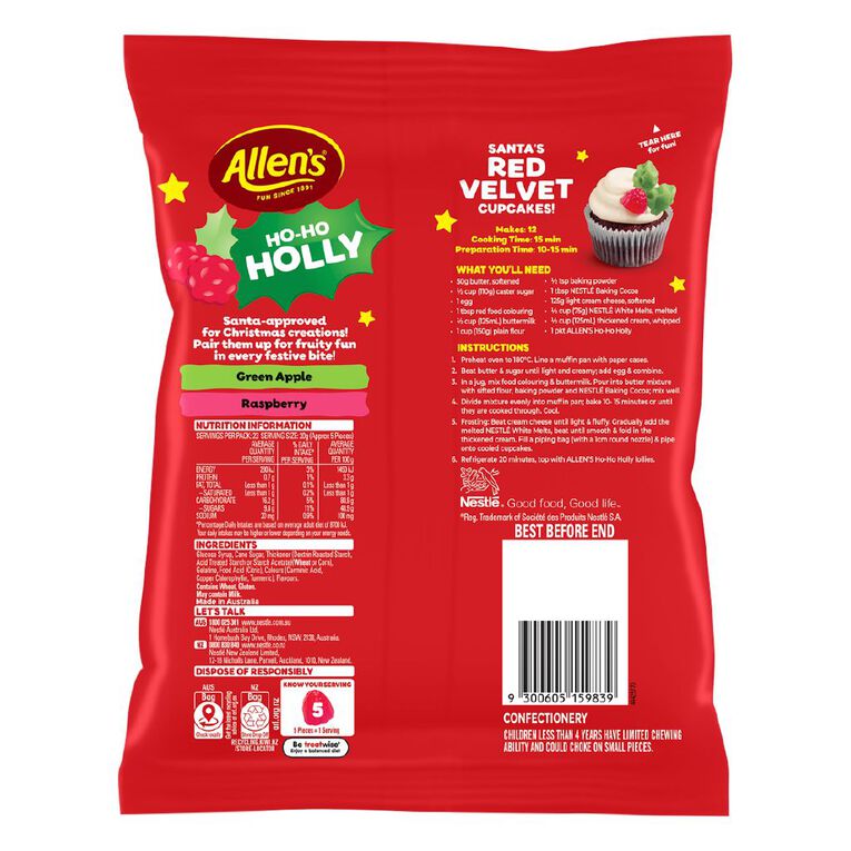 Allen's Ho-Ho Holly Lollies 470g, , hi-res