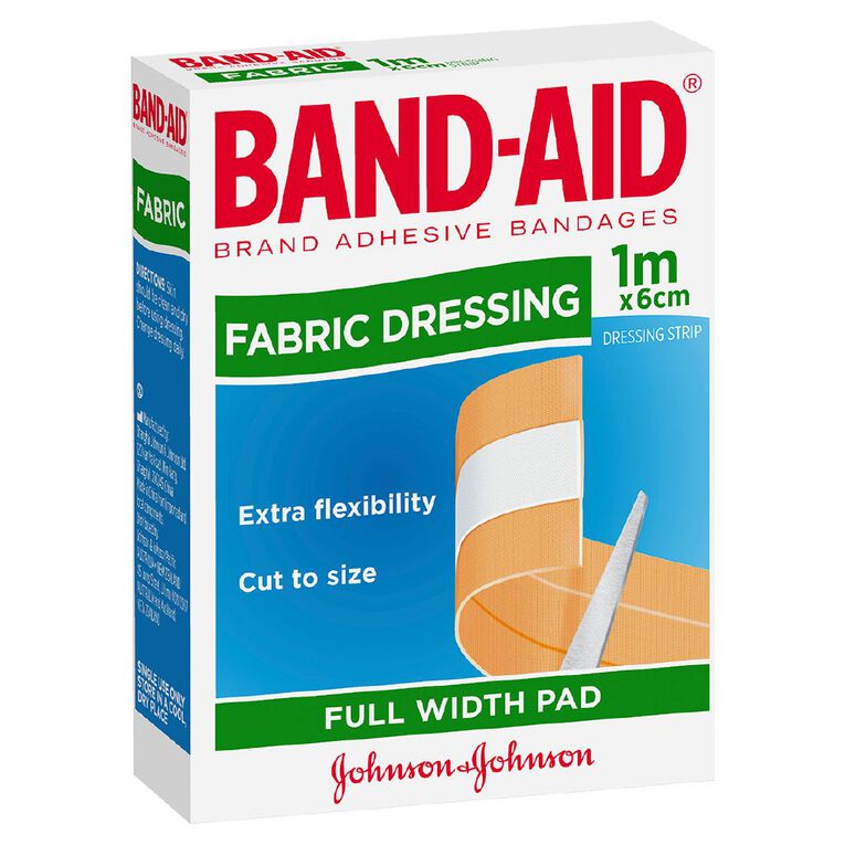 Band Aid Fabric Dressing Strip 6cm x 1m, , hi-res