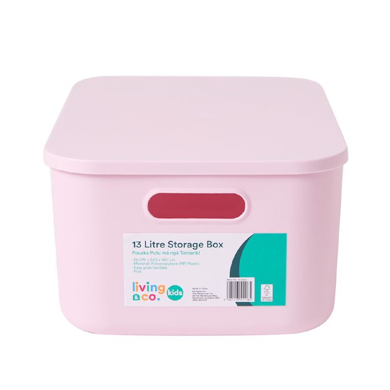 Living & Co Kids Storage Box Pink, , hi-res