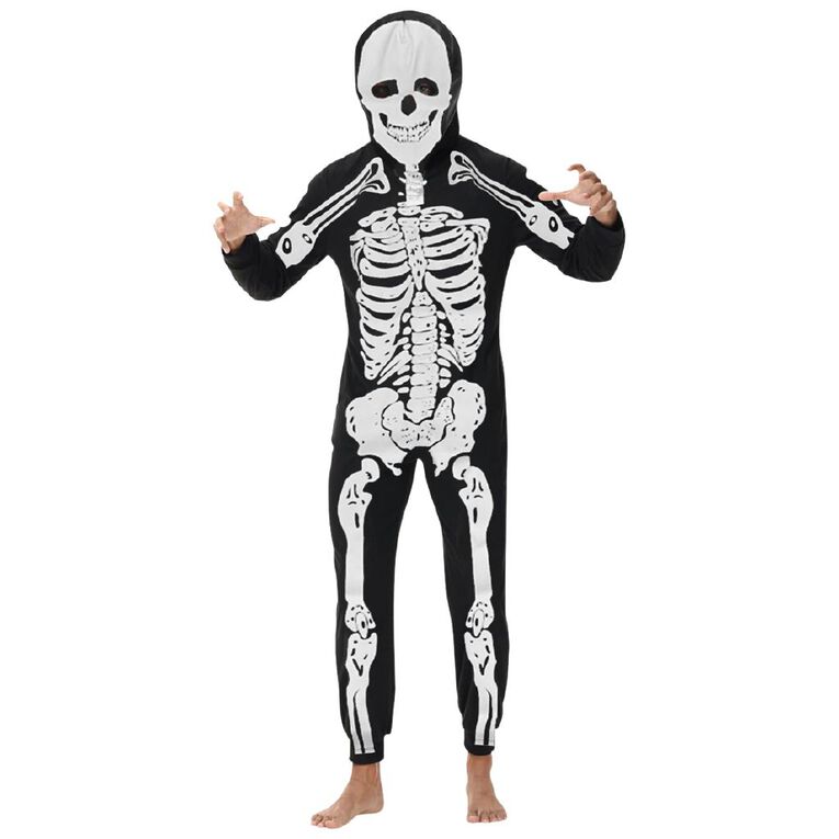 Scarehouse Glow-In-The-Dark Skeleton Costume Boys 8-10 Years, , hi-res