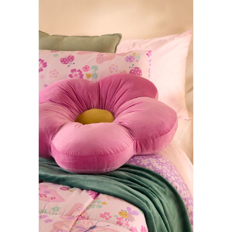 Living & Co Kids Floor Cushion Wildflower Pink, , hi-res