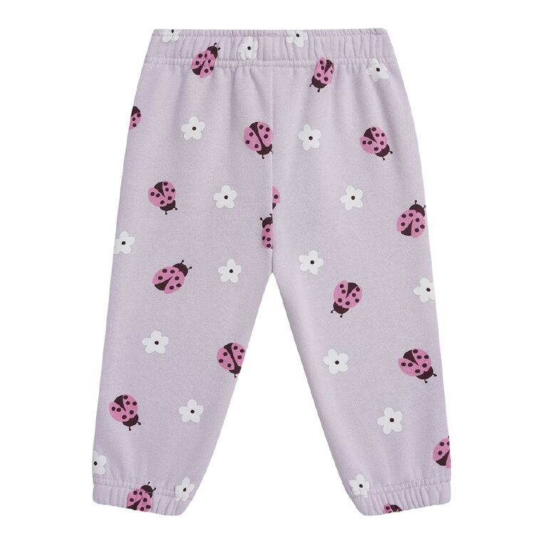 Young Original Babies' Printed Trackpants, Purple Light, hi-res