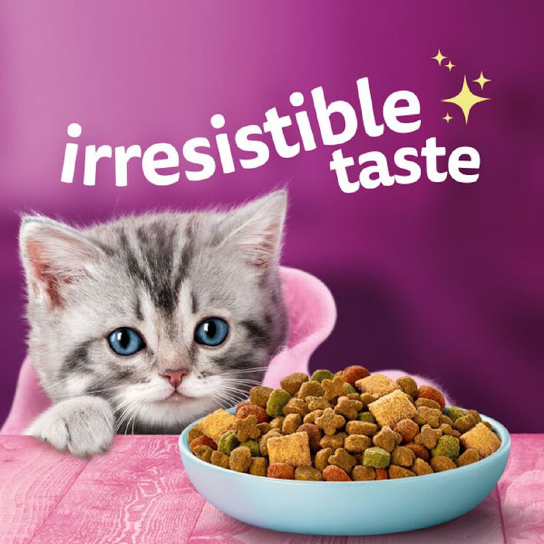 Whiskas Kitten Dry Cat Food Chicken & Tuna Bag 800g, , hi-res