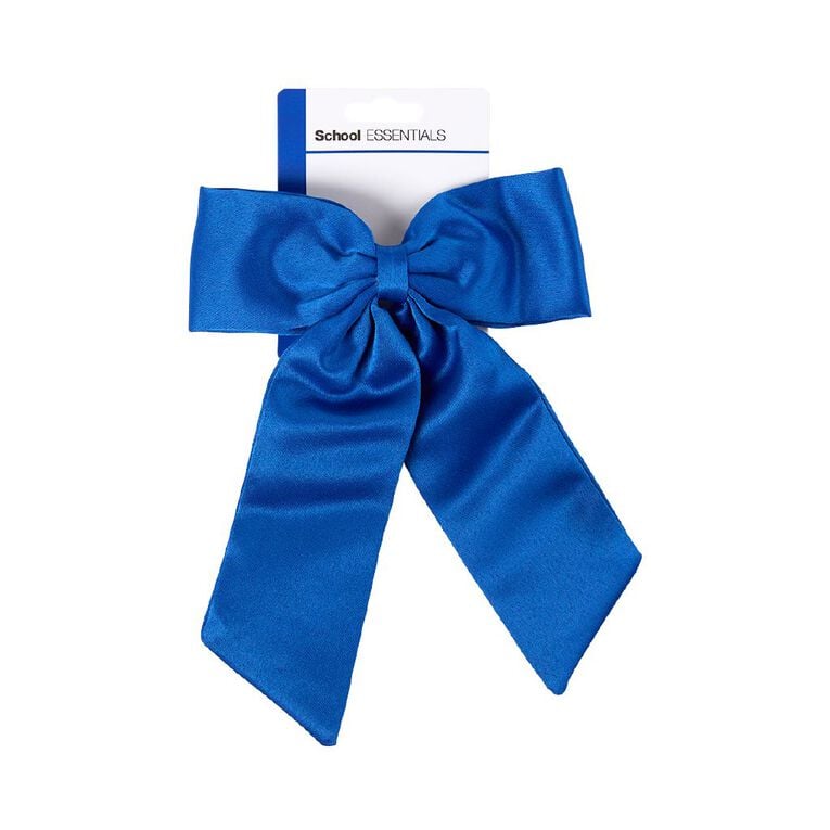 School Essentials Hair Ribbon Blue, , hi-res