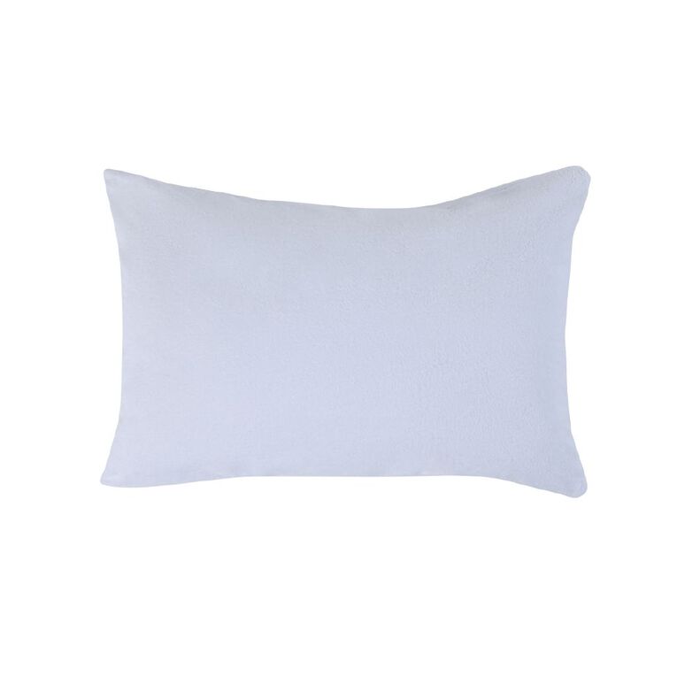 Living & Co Pillow Protector Terry 2 Pack White One Size, , hi-res