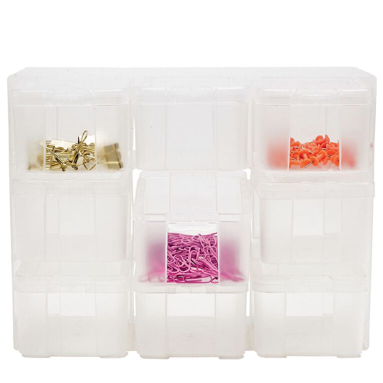 Uniti Plastic Storage Box with 9 Compartments, , hi-res