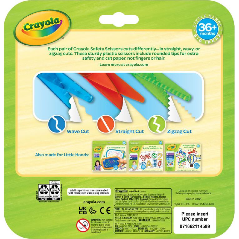 Crayola Young Kids Safety Scissors 3 Pack, , hi-res
