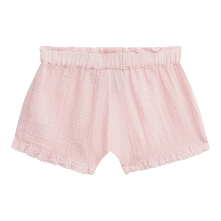 Young Original Toddler Muslin Shorts, Pink Light, hi-res