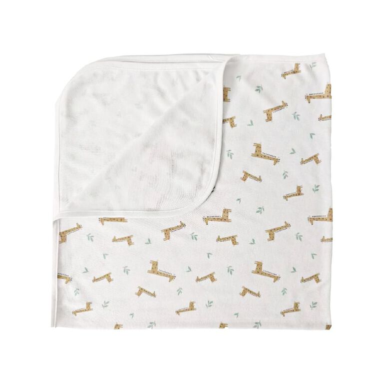 Babywise Cotton Wrap Giraffe 80cm x 80cm 2 Pack, , hi-res