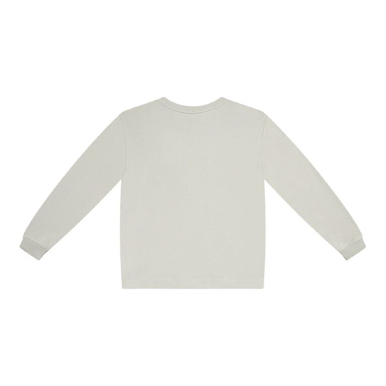 Young Original Long Sleeve Heavy Weight Tee, Grey Light, hi-res