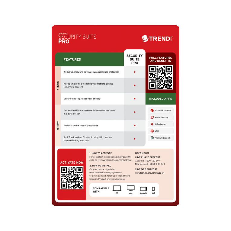 Trend Micro Device Security Pro 3 Device 2 Year, , hi-res