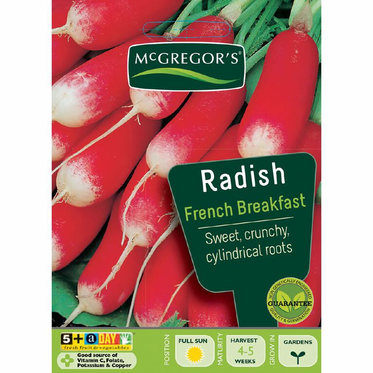 McGregor's French Breakfast Radish Vegetable Seeds, , hi-res