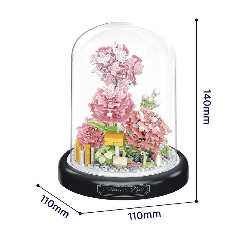 Play Studio Building Blocks Flower Carnation In Pot 408 Pieces, , hi-res