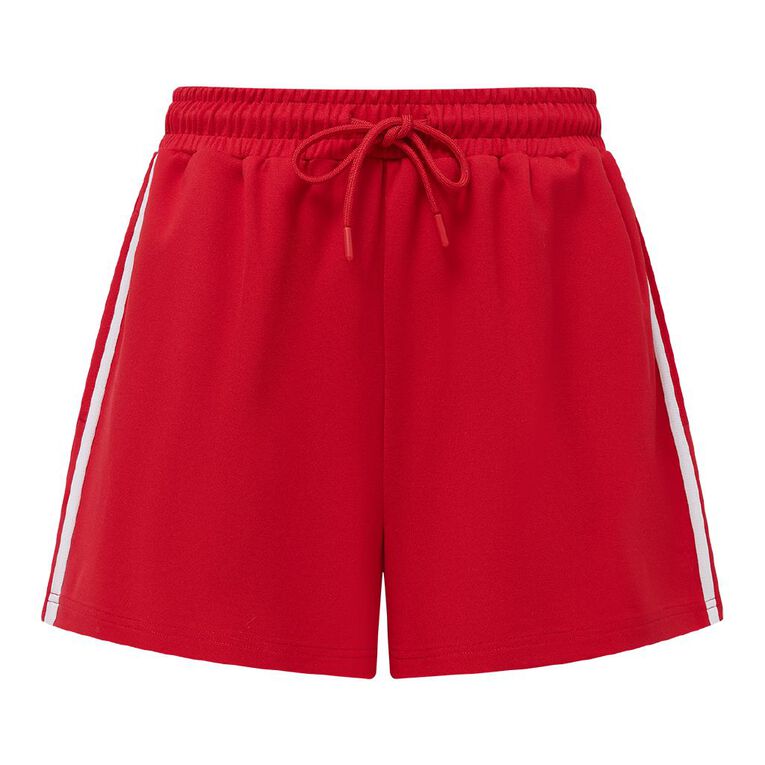 H&H Women's Sporty Short with Stripe, Red, hi-res