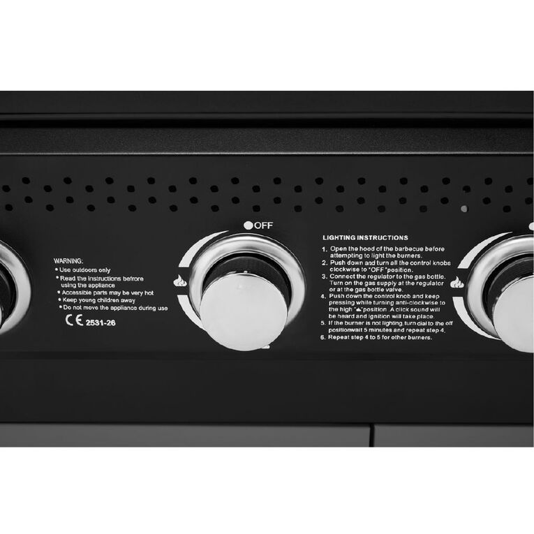 Gascraft Pro Memphis 4 Burner BBQ, , hi-res