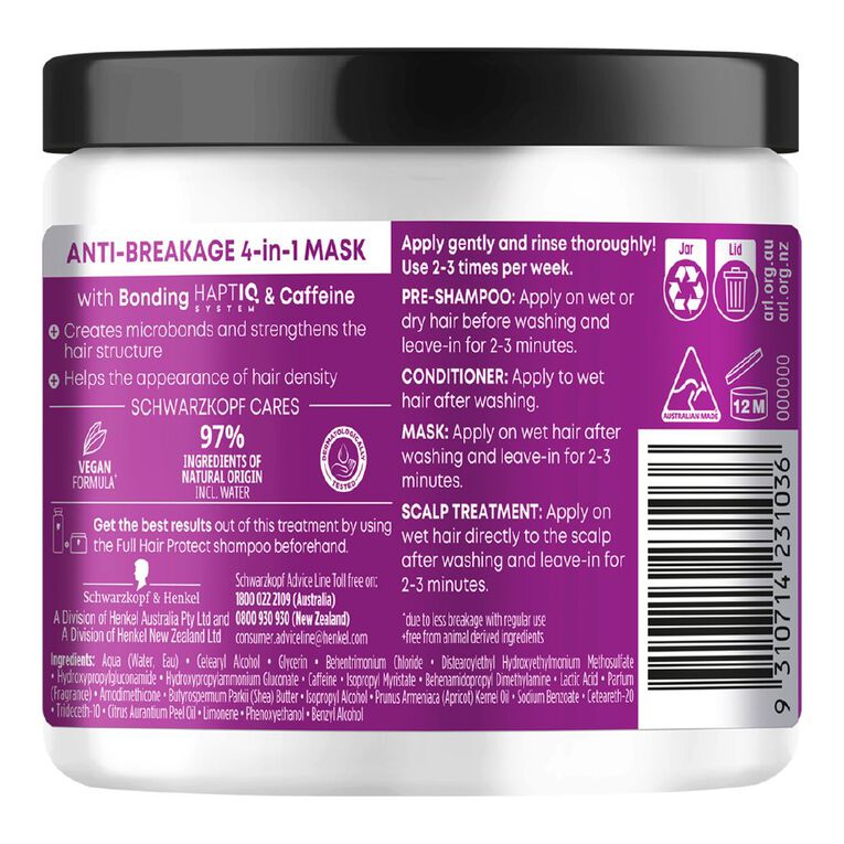 Schwarzkopf Extra Care Full Hair Protect Anti Breakage Mask 240ml, , hi-res