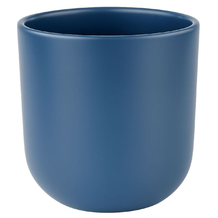 Northcote Pottery Luna Egg Pot 16cm Blue, , hi-res