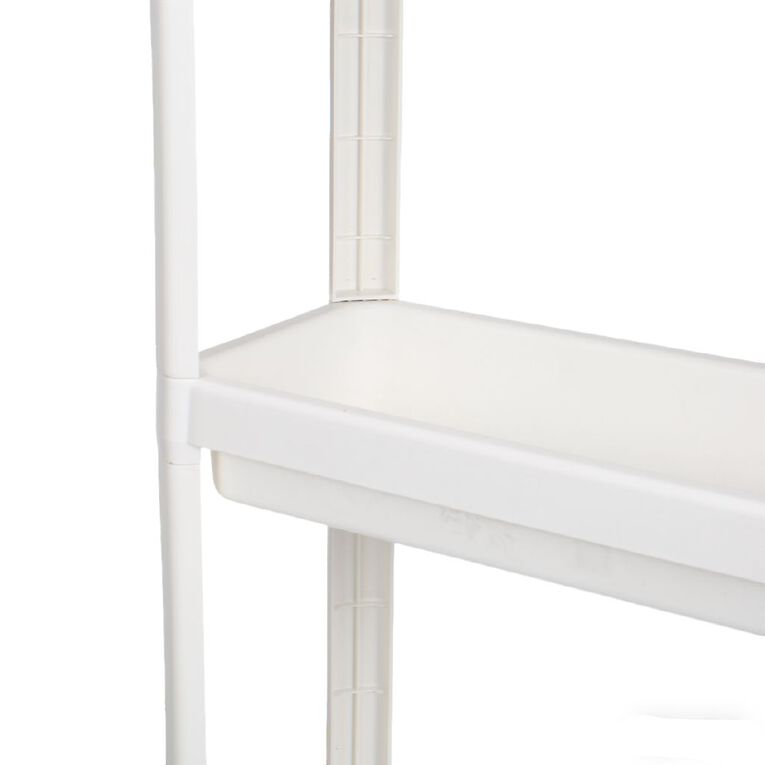 Living & Co 3 Tier Plastic Trolley White, , hi-res
