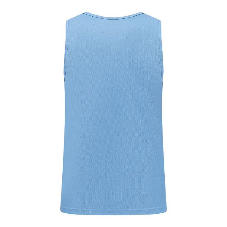 Active Intent Men's Cooldry Singlet, Blue Mid, hi-res