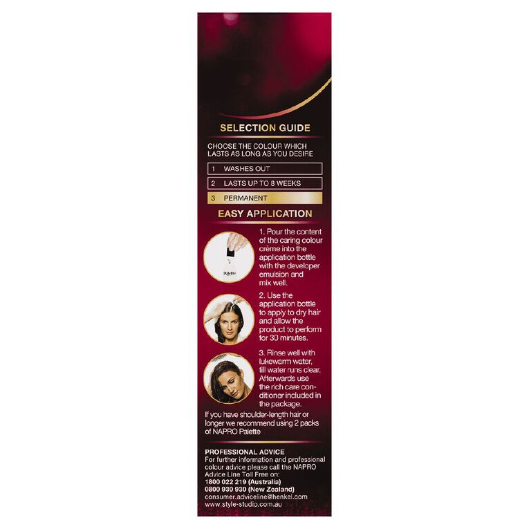 Napro Palette Hair Colour Black 1-0 Black, , hi-res