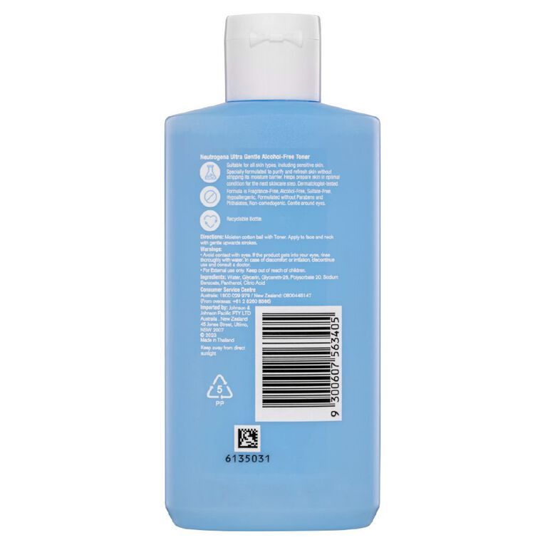 Neutrogena Ultra Gentle Alcohol Free Toner 150ml, , hi-res