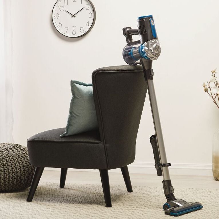 Living & Co Cordless 18v Vacuum Stick Vacuum Grey/ Teal, , hi-res