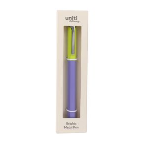Uniti Stationery Brights Green And Purple Pen