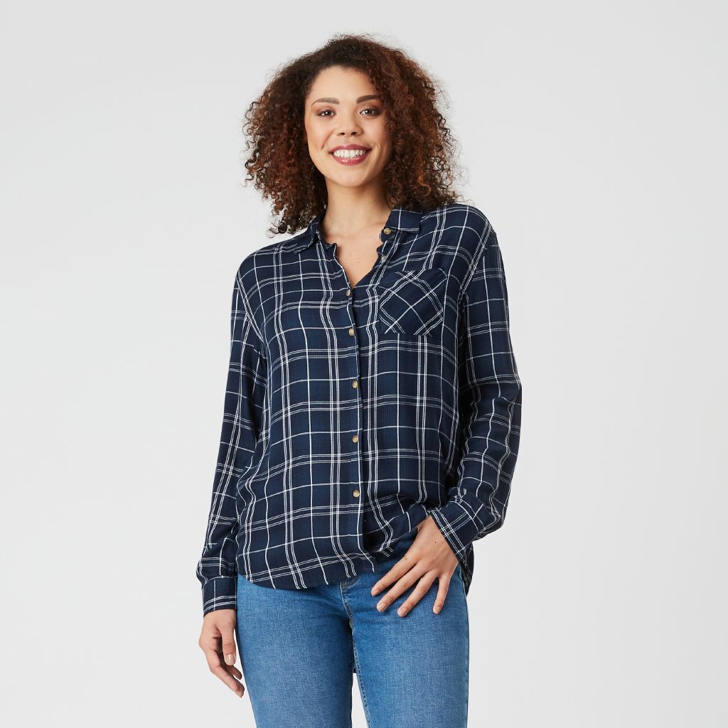 Checked shirt womens nz clearance