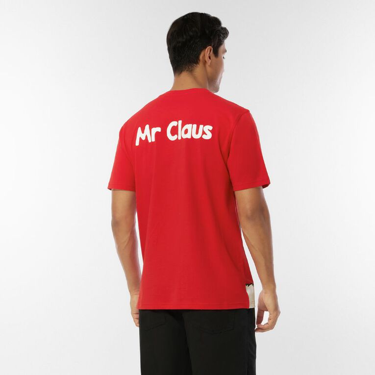 H&H Men's Christmas Graphic Tee, Red Dark, hi-res
